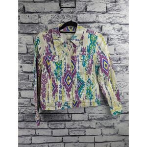 Jones NY IKAT Denim Jacket